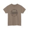 Unisex t-shirt from Twisted Angell with the sarcastic phrase “Friendsgiving” printed on the front.