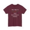 3448038103381385013_2048.jpeg Unisex t-shirt from Twisted Angell with the sarcastic phrase “Most Likely To Start Decorating In October” printed on the front.