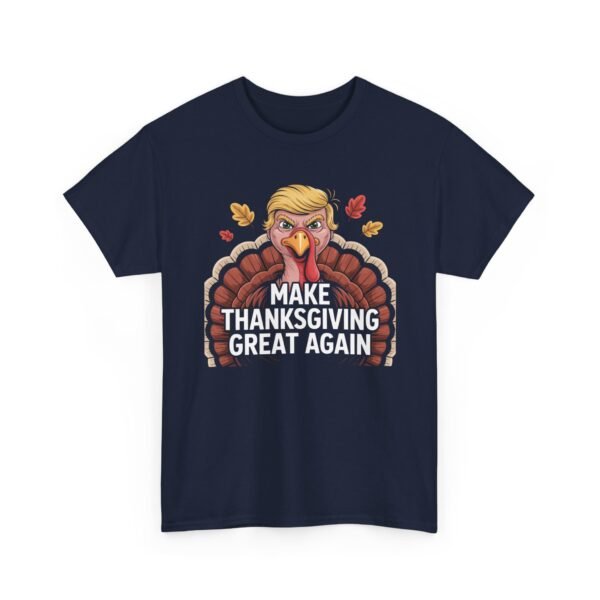 3494009184302899046_2048-1.jpeg Unisex t-shirt from Twisted Angell with the sarcastic phrase “Make Thanksgiving Great Again” printed on the front.