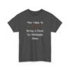 Unisex t-shirt from Twisted Angell with the sarcastic phrase “Most Likely To Bring A Flask To Midnight Mass” printed on the front.