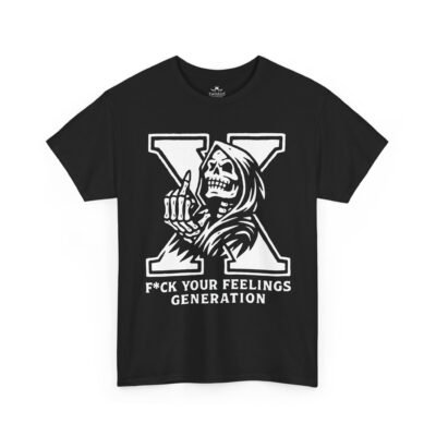 3590683182026545181_2048.jpeg Unisex t-shirt from Twisted Angell with the sarcastic phrase “F*ck Your Feelings Generation” printed on the front.