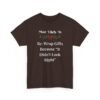 Unisex t-shirt from Twisted Angell with the sarcastic phrase “Most Likely To Re-Wrap Gifts Because "It Didn't Look Right” printed on the front.