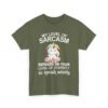 Unisex t-shirt from Twisted Angell with the sarcastic phrase “My Level Of Sarcasm Depends On Your Level Of Stupidity So Speak Wisely” printed on the front.