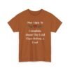 Unisex t-shirt from Twisted Angell with the sarcastic phrase “Most Likely To Complain About The Cold Then Refuse A Coat” printed on the front.