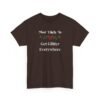 Unisex t-shirt from Twisted Angell with the sarcastic phrase “Most Likely To Get Glitter Everywhere” printed on the front.