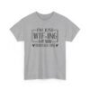 Unisex t-shirt from Twisted Angell with the sarcastic phrase “I'm Just WTF-ing My Way Through Life” printed on the front.