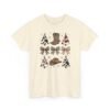 Unisex t-shirt from Twisted Angell with the sarcastic phrase “Country Christmas Boots, Bows, Hat, Trees” printed on the front.