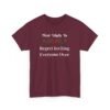 4047549734977381840_2048.jpeg Unisex t-shirt from Twisted Angell with the sarcastic phrase “Most Likely To Regret Inviting Everyone Over” printed on the front.