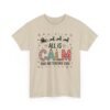 Unisex t-shirt from Twisted Angell with the sarcastic phrase “All is Calm Said No Teacher Ever” printed on the front.
