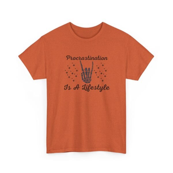 4328107789587100157_2048-1.jpeg Unisex t-shirt from Twisted Angell with the sarcastic phrase “Procrastination Is A Lifestyle” printed on the front.