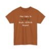 Unisex t-shirt from Twisted Angell with the sarcastic phrase “Most Likely To Reply-All With Regret” printed on the front.