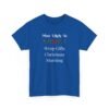 Unisex t-shirt from Twisted Angell with the sarcastic phrase “Most Likely To Wrap Gifts Christmas Morning” printed on the front.