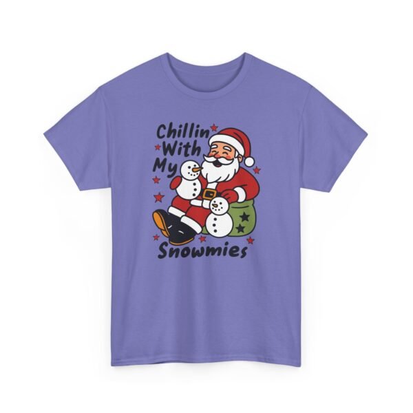 4515949542465430626_2048.jpeg Unisex t-shirt from Twisted Angell with the sarcastic phrase “Chillin' with My Snowmies” printed on the front.