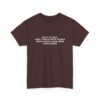 Unisex t-shirt from Twisted Angell with the sarcastic phrase “Note to self: Don't Argue With People That Should Been Swallowed” printed on the front.
