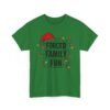 Unisex t-shirt from Twisted Angell with the sarcastic phrase “Forced Family Fun” printed on the front.