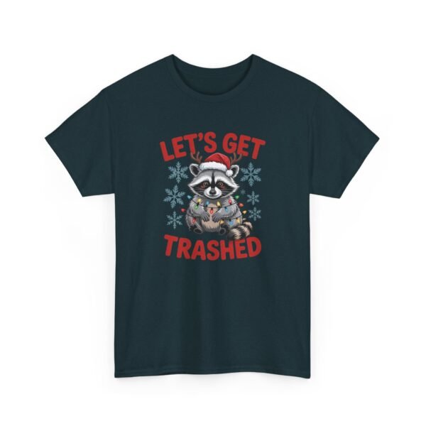 Unisex t-shirt from Twisted Angell with the sarcastic phrase “Let's Get Trashed” printed on the front.
