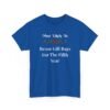 Unisex t-shirt from Twisted Angell with the sarcastic phrase “Most Likely To Reuse Gift Bags For The Fifth Year” printed on the front.