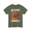 Unisex t-shirt from Twisted Angell with the sarcastic phrase “Go Stuff Yourself” printed on the front.