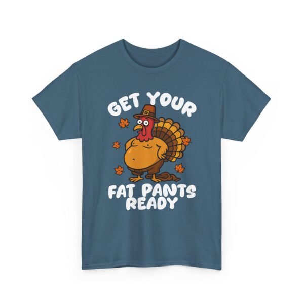 Unisex t-shirt from Twisted Angell with the sarcastic phrase “Get Your Fat Pants Ready” printed on the front.