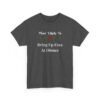 Unisex t-shirt from Twisted Angell with the sarcastic phrase “Most Likely To Bring Up Exes At Dinner” printed on the front.