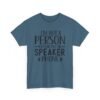 Unisex t-shirt from Twisted Angell with the sarcastic phrase “I'm Not A Person You Can Put On Speaker Phone” printed on the front.