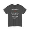 Unisex t-shirt from Twisted Angell with the sarcastic phrase “Most Likely To Re-Wrap Gifts Because "It Didn't Look Right” printed on the front.