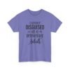Unisex t-shirt from Twisted Angell with the sarcastic phrase “Cleverly Disguised As A Responsible Adult” printed on the front.