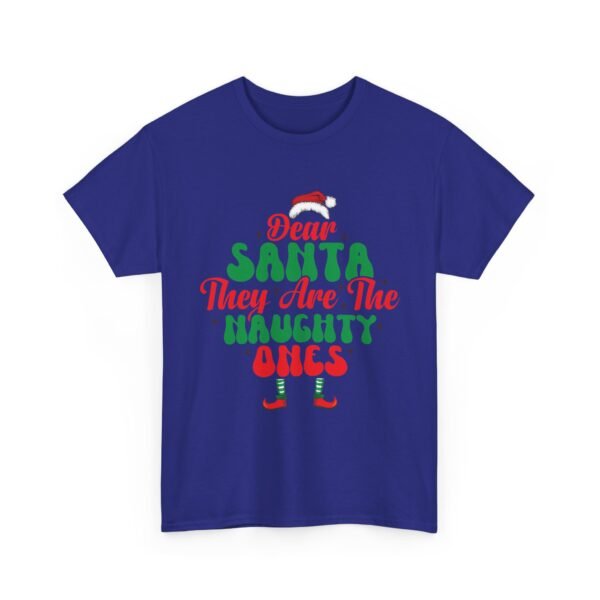 Unisex t-shirt from Twisted Angell with the sarcastic phrase “Dear Santa, They Are The Naughty Ones” printed on the front.