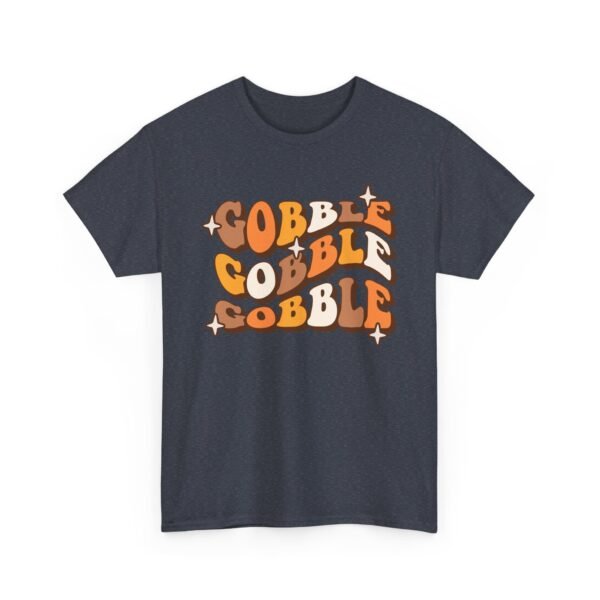 Unisex t-shirt from Twisted Angell with the sarcastic phrase “Thanksgiving Gobble Gobble” printed on the front.