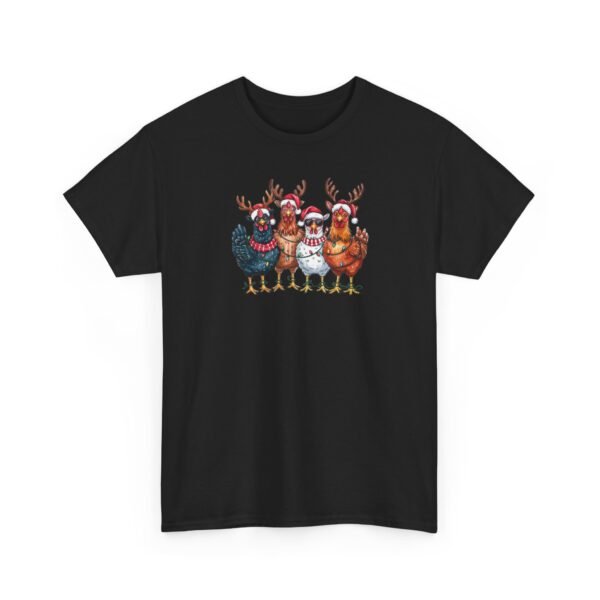 Unisex t-shirt from Twisted Angell with the sarcastic phrase “Holiday Chickens” printed on the front.