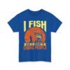 Unisex t-shirt from Twisted Angell with the sarcastic phrase “I Fish So I Don't Choke People” printed on the front.