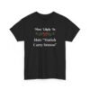 Unisex t-shirt from Twisted Angell with the sarcastic phrase “Most Likely To Hate Mariah Carey Season” printed on the front.