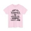 5191272554240816385_2048-1.jpeg Unisex t-shirt from Twisted Angell with the sarcastic phrase “Don't Be Ashamed Of Who You Are, That's Your Parents Job” printed on the front.