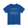Unisex t-shirt from Twisted Angell with the sarcastic phrase “Most Likely To Text The Ex On Christmas Eve” printed on the front.