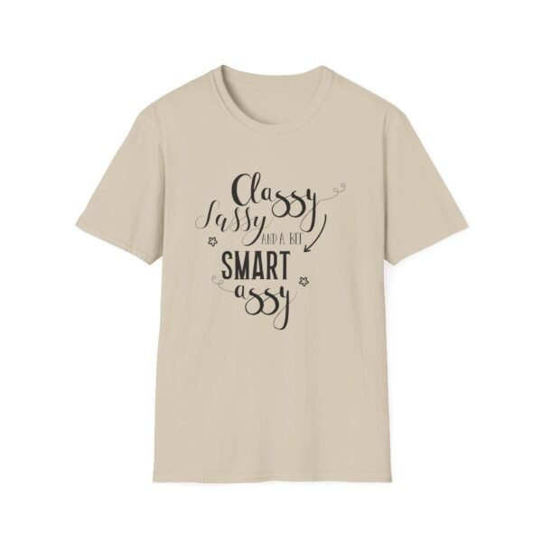 521265067695897523_2048-1.jpeg Unisex t-shirt from Twisted Angell with the sarcastic phrase “Classy Sassy and a Bit Smart Assy” printed on the front.
