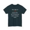 Unisex t-shirt from Twisted Angell with the sarcastic phrase “Most Likely To Ask For The Wi-Fi Password Before Saying Hello” printed on the front.