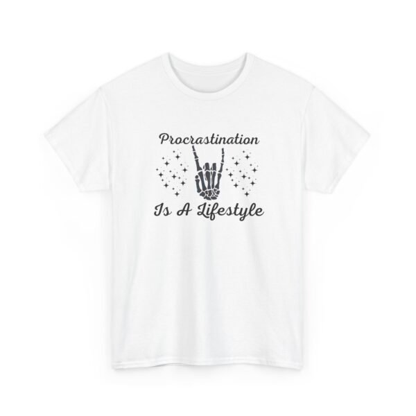 5401148903509383905_2048-1.jpeg Unisex t-shirt from Twisted Angell with the sarcastic phrase “Procrastination Is A Lifestyle” printed on the front.