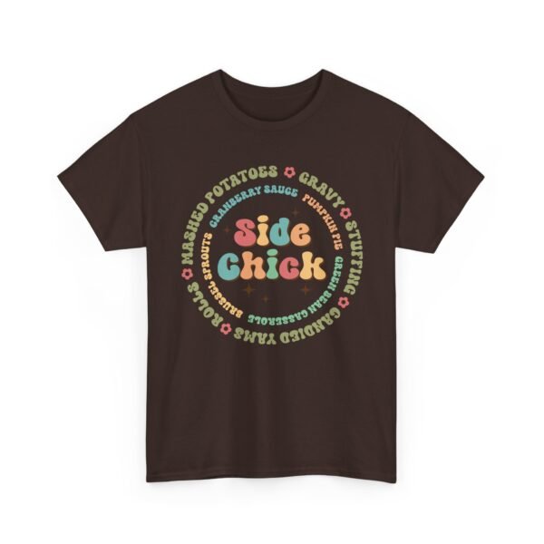 Unisex t-shirt from Twisted Angell with the sarcastic phrase “Side Chick” printed on the front.