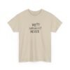 Unisex t-shirt from Twisted Angell with the sarcastic phrase “Me?? Sarcastic? NEVER” printed on the front.