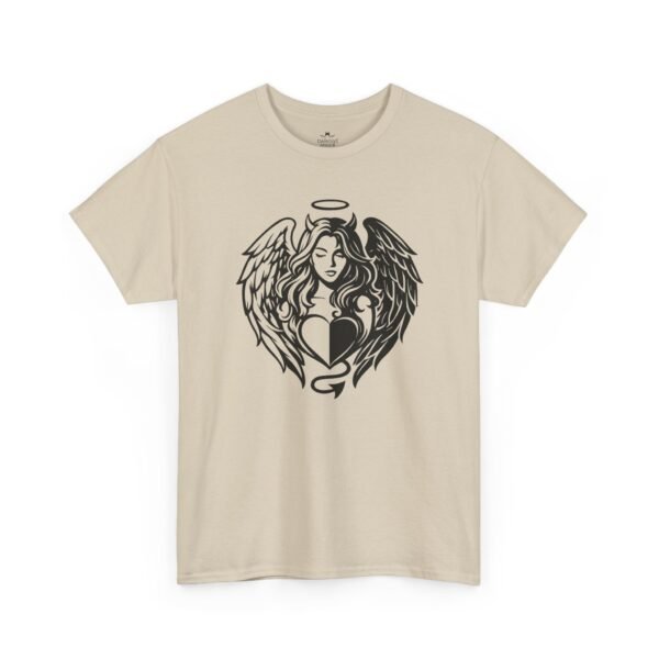 Sarcastic apparel design from Twisted Angell with the phrase “Twisted Angell — Guardian Angel Wings T-Shirt” printed on the front.