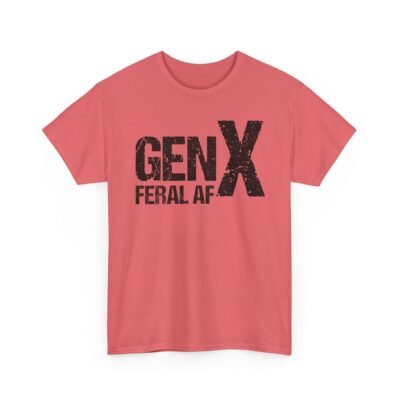 5485132346111170406_2048.jpeg Unisex t-shirt from Twisted Angell with the sarcastic phrase “Gen X Feral AF” printed on the front.