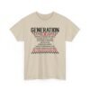 Unisex t-shirt from Twisted Angell with the sarcastic phrase “Generation X - The True FAFO Generation” printed on the front.