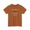 Unisex t-shirt from Twisted Angell with the sarcastic phrase “Most Likely To Burn The Turkey” printed on the front.