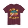 Unisex t-shirt from Twisted Angell with the sarcastic phrase “Gen X Metal Slide Strong” printed on the front.