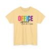 Unisex t-shirt from Twisted Angell with the sarcastic phrase “Office Squad - We Get It Done” printed on the front.