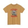 Unisex t-shirt from Twisted Angell with the sarcastic phrase “Let's Get Trashed” printed on the front.