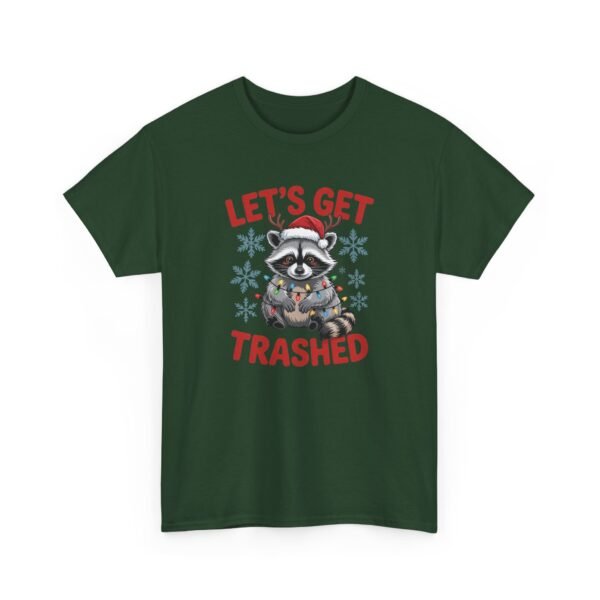 Unisex t-shirt from Twisted Angell with the sarcastic phrase “Let's Get Trashed” printed on the front.