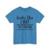 Unisex t-shirt from Twisted Angell with the sarcastic phrase “Looks Like I May Accidentally Get Drunk On Purpose Today” printed on the front.