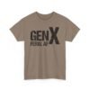 Unisex t-shirt from Twisted Angell with the sarcastic phrase “Gen X Feral AF” printed on the front.