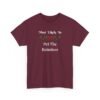 Unisex t-shirt from Twisted Angell with the sarcastic phrase “Most Likely To Pet The Reindeer” printed on the front.